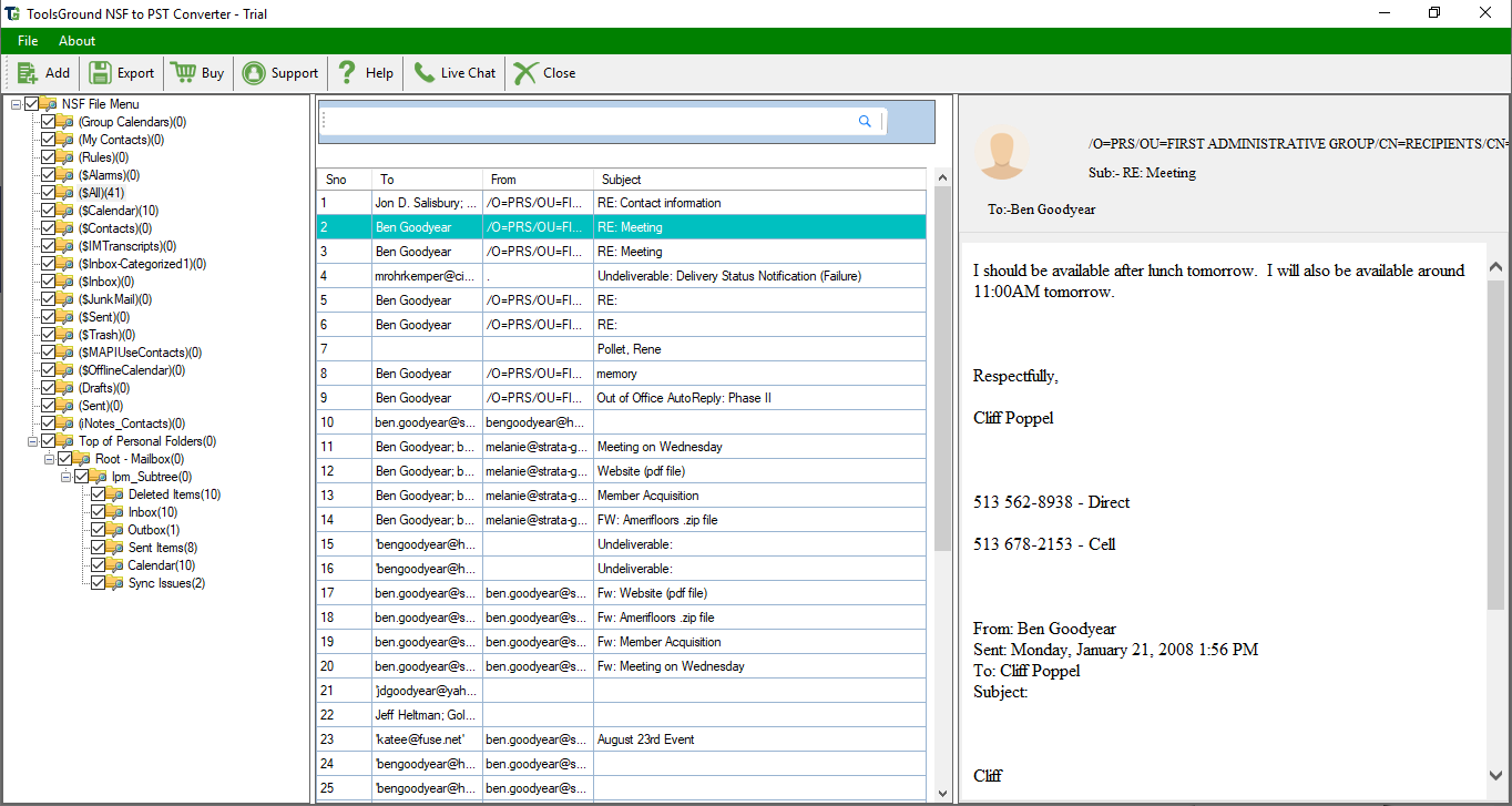 nsf to pst converter with lotus notes